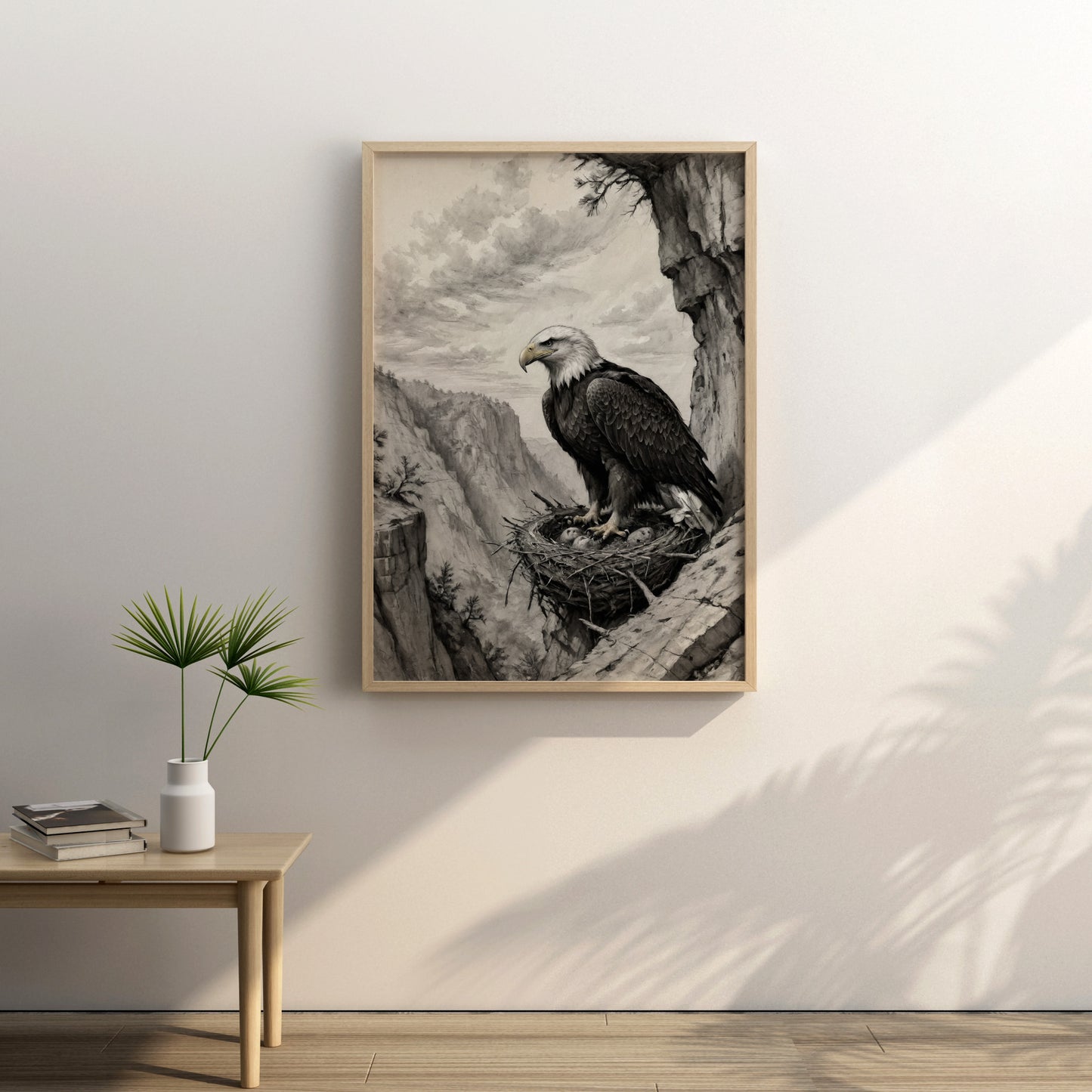 Majestic Vigilance - Charcoal Art Print