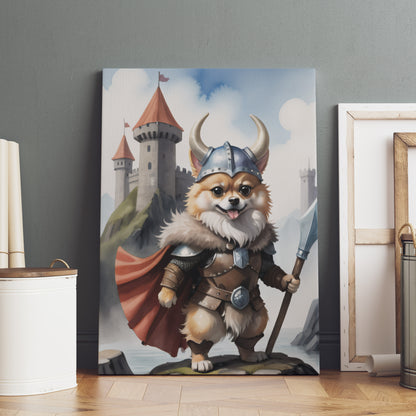 Viking Corgi Quest - Fantasy Dog Watercolor Print