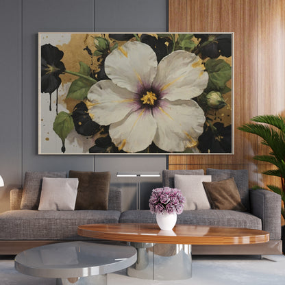 Golden Flora  - Abstract Floral Art