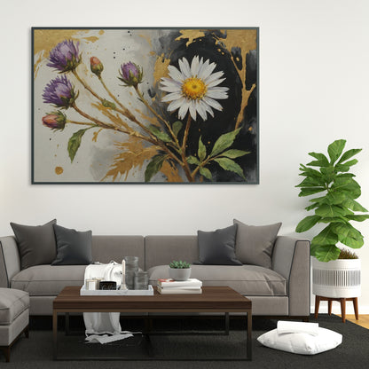 Radiance Unveiled - Abstract Floral Art