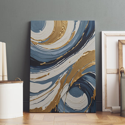 Ethereal Swirl Symphony - Abstract Swirl Print