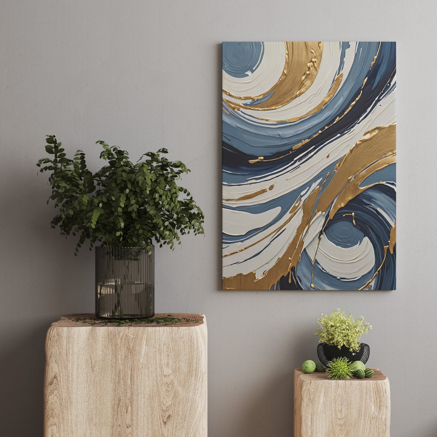 Ethereal Swirl Symphony - Abstract Swirl Print