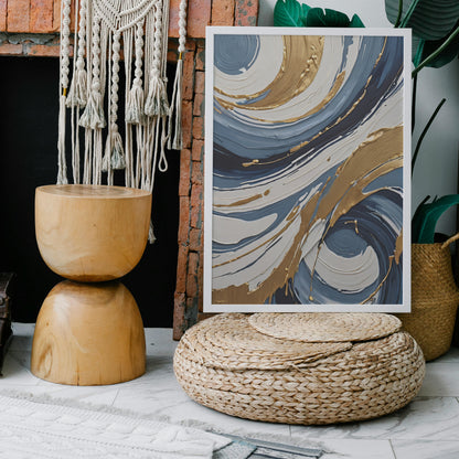 Ethereal Swirl Symphony - Abstract Swirl Print