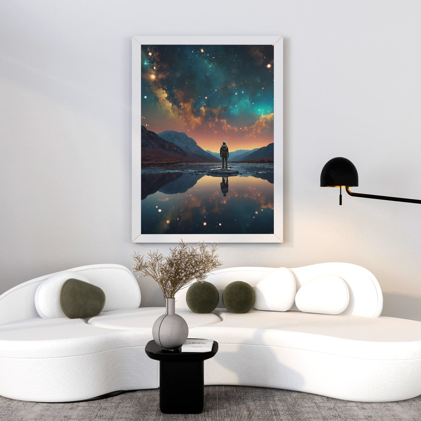 Cosmic Reflection - Abstract Cosmic Wall Art