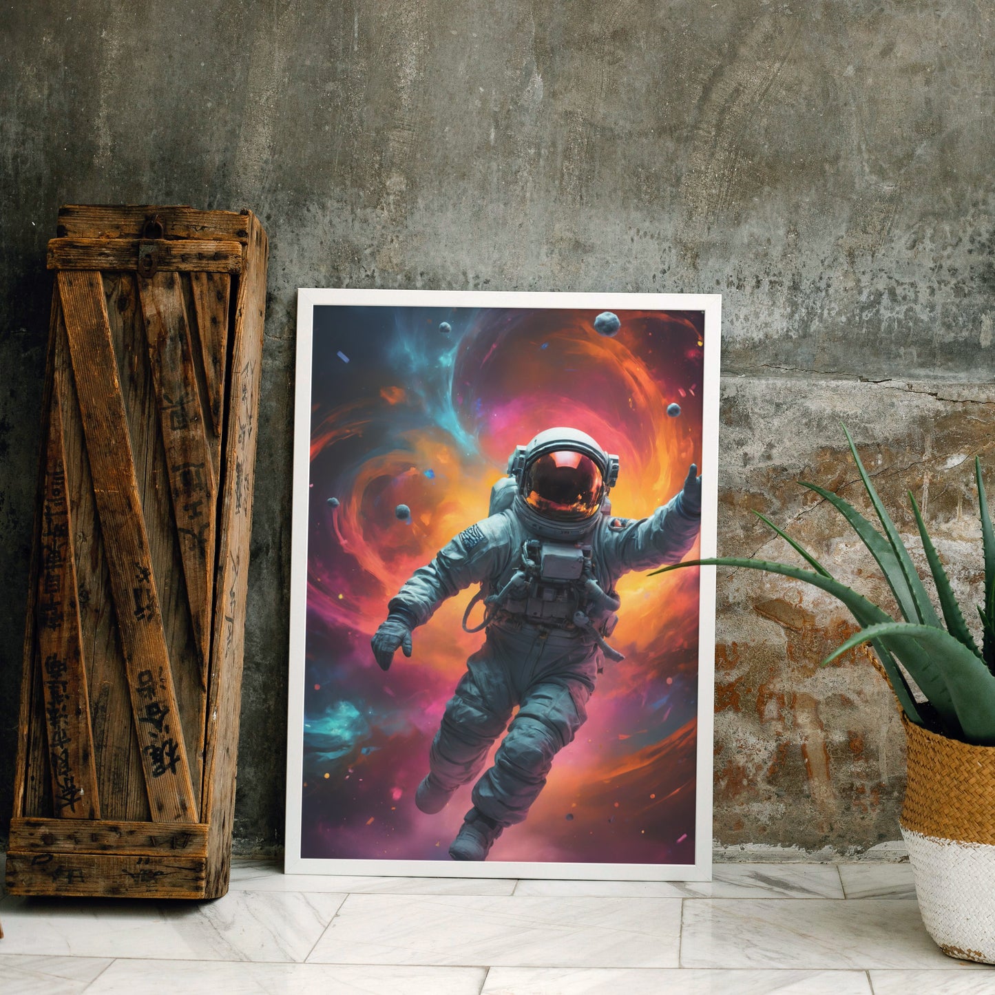 Cosmic Odyssey Unfolding - Abstract Cosmic Wall Art