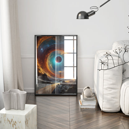 Vortex Journey - Abstract Cosmic Wall Art