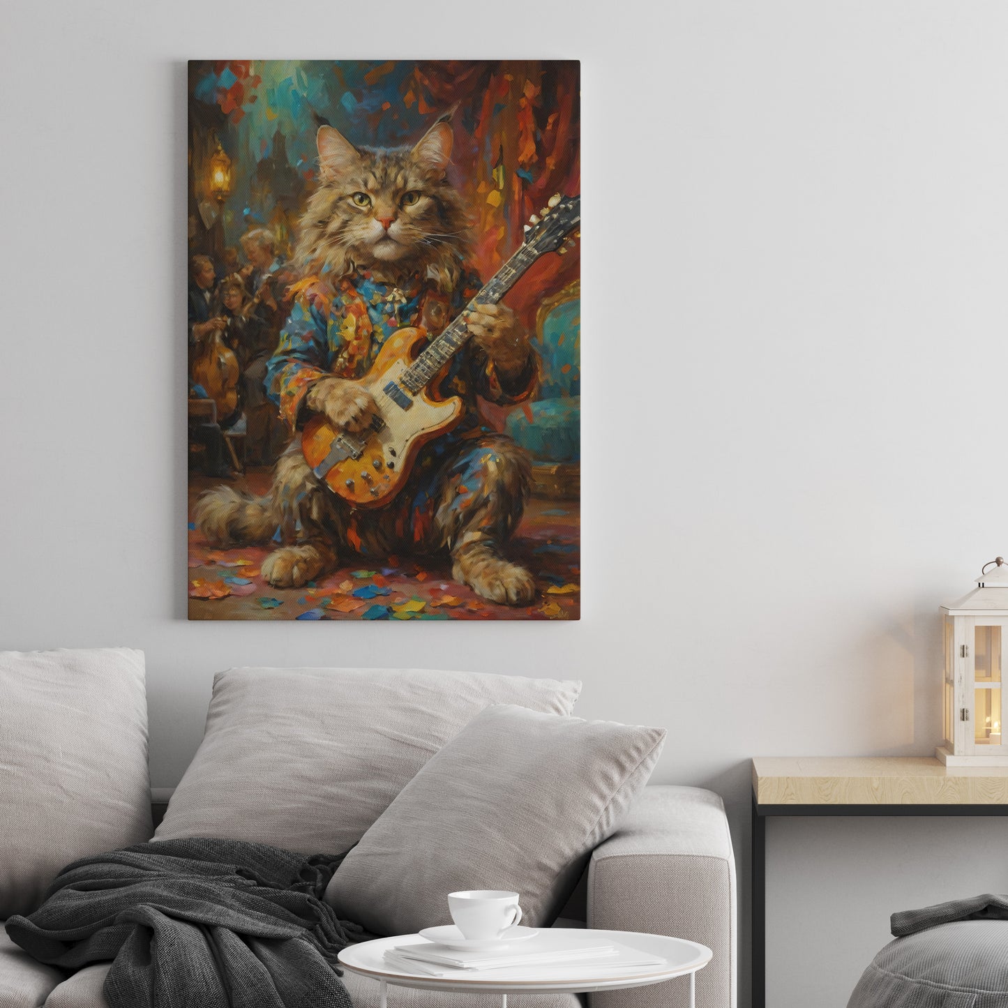 Legendary Cat Jam - Oil Painting Print