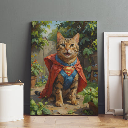 Heroic Whiskers - Oil Painting Print