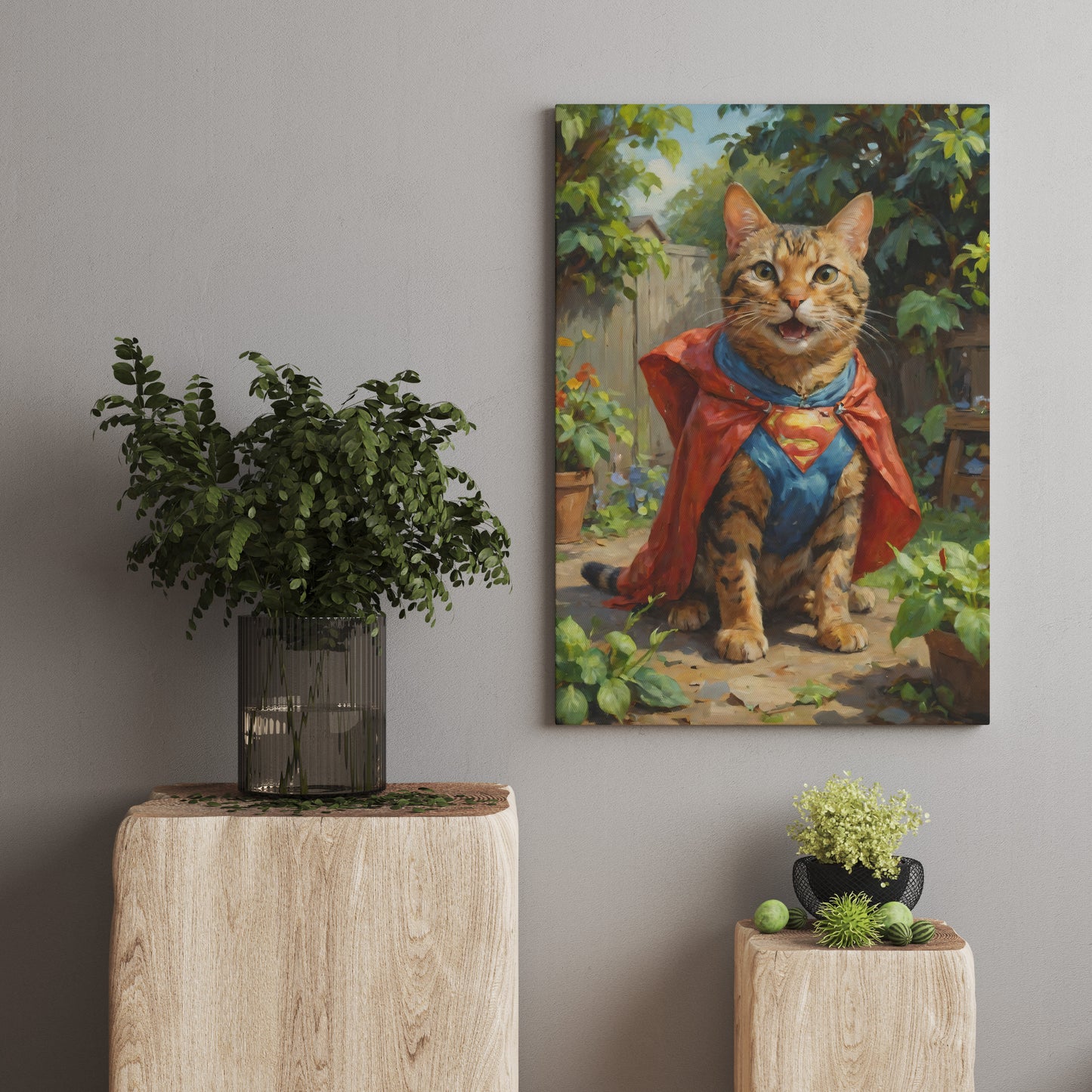 Heroic Whiskers - Oil Painting Print