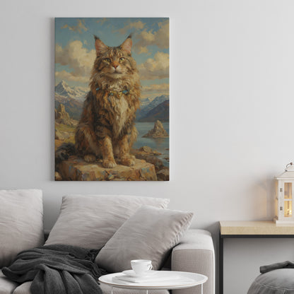 Majestic Feline Majesty - Oil Painting Print