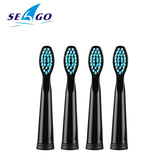 SEAGO Electric Replacement Brush Heads Sonic Toothbrush Hygiene Care 899 Set (4 Heads) For SG910 SG507 SG958 SG515 SG949