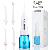 Portable Oral Irrigator 3/5 Modes USB Rechargeable Water Floss Dental Water Flosser +5/6 Jet Tip Irrigator Dental Teeth Cleaner