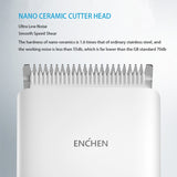 Original ENCHEN Hair Trimmer For Men Kids Cordless USB Rechargeable Electric Hair Clipper Cutter Machine With Adjustable Comb