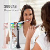Replaceable Toothbrush Heads For SOOCARE X1 X3 X5 Sonic Electric Tooth Brush Soft Nozzles 4-12pcs With Gift
