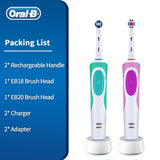 Oral B Vitality Electric Toothbrush Rechargeable 2D Rotating Deep Clean Replacement Brush Head Hygiene Electronic Tooth Brush