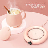 USB Mug Warmer for Coffee Tea Milk Water Drinks Temperatures Electric Beverage Warmer for Home Office Desk Use Christmas Gift