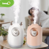 saengQ Electric Humidifier Aroma Air Diffuser Ultrasonic Air Humidifier Essential Oil USB Diffuser Cool Mist Maker For Home