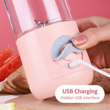 Mini Portable Juicer Rechargeable Electric Juicer Milkshake Fruit Handheld Smoothie Blender Wireless Juice Extractor