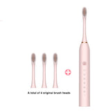 Sonic Electric Toothbrush Smart Tooth Brush Ultrasonic Automatic Toothbrush 6 Modes USB Fast Rechargeable Adult IPX7 Waterproof