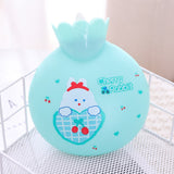 Mini Lovely Children&#39;s Hot Water Bottle 350ML Portable Cartoon Silicone Hand Warmer Great Gift for Women Girls Kids