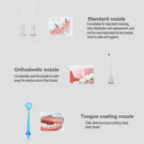 Oral flushing nozzle 5 replacement, floss nozzle compatible with C-501&amp;C-502&amp;C-503 portable oral flushing device