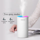 USB Water Diffuser air Humidifier 270ml Ultrasonic Cool Mist Maker Fogger with Colorful LED Light Car Mini Aroma Humidificador