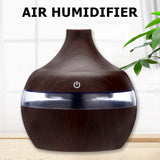 Wood Grain Ultrasonic Air Humidifier Aroma Essential Oil Diffuser Home Car Desktop Mist Maker Small Air Conditioning