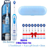 Oral B Sonic Electric Toothbrush Rotary Type Precise Clean Adults Germany DB4010 Tooth Brush No Battery 8 Extra Gift Brush Heads