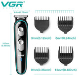 VGR Electric Hair Cutting Machine Rechargeable  Hair Clipper Man Hair Trimmer For Men Barber Professional Beard Trimmer