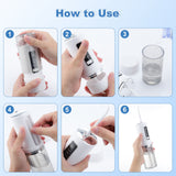 Portable Smart Electric Tooth Cleaner Oral Irrigator Dental Scaler Cordless Teeth Flusher Dental Oral Irrigator 230ML Water Tank