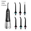 Portable Oral Irrigator 3/5 Modes USB Rechargeable Water Floss Dental Water Flosser +5/6 Jet Tip Irrigator Dental Teeth Cleaner