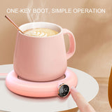 USB Mug Warmer for Coffee Tea Milk Water Drinks Temperatures Electric Beverage Warmer for Home Office Desk Use Christmas Gift