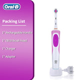 Oral B Vitality Electric Toothbrush Rechargeable 2D Rotating Deep Clean Replacement Brush Head Hygiene Electronic Tooth Brush