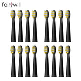 Original Fairywill Electric Sonic Toothbrushes Replacement Head Toothbrush 8 heads Sets for FW-507 FW-508 FW-917 Head Toothbrush