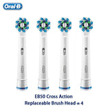 Oral B Vitality Electric Toothbrush Rechargeable Teeth Brush Heads 3D White 2 Minutes Timer + 4 Gift Replace Head Free Shipping