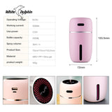 White Dolphin Mini USB Air Humidifier Aroma Diffuser With Changing LED Air Vaporizer Car Essential Oil Aromatherapy Diffuser