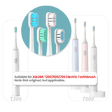 Replacement Brush Heads For xiaomi Mijia T300/T500/T700 Sonic Electric Toothbrush Soft Bristle  Nozzles with Caps Sealed Package