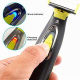 MLG USB Rechargeable Waterproof Washable Rechargeable Electric Shaver Beard Razor Body Trimmer Men Shaving Machine Hair