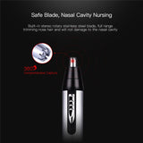 Multifunction Electric Nose Hair Trimmer USB Charging Hair Trimmer Set Rechargeable Nose Ear Sideburns Eyebrow Hair Shaving Kit