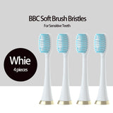 UBALUN Sonic Toothbrush Heads 4 Pieces DoPunt Replacement Toothbrush Head Nozzle Only Suitable for UBALUN UBL X1 Sonic Toothrush