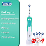 Oral B Vitality Electric Toothbrush Rechargeable 2D Rotating Deep Clean Replacement Brush Head Hygiene Electronic Tooth Brush