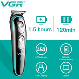 VGR Electric Hair Cutting Machine Rechargeable  Hair Clipper Man Hair Trimmer For Men Barber Professional Beard Trimmer