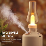 Mini Retro Air Humidifier Wireless 280ML Essential Oil Diffuser Rechargeable Cool Mist 7 Color LED Lights Christmas Gift