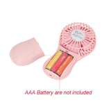 Mini Portable Pocket Fan Cool Air Hand Held Travel Cooler Cooling Mini Fans Power By 3x AAA Battery