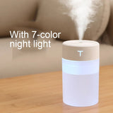 Mini Ultrasonic Air Humidifier 360ML Mute Aroma Essential Oil Diffuser For Home Car USB Fogger Mist Maker with LED Night Lamp
