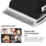 Professional Barber Hair Clipper Rechargeable Electric T-Outliner Finish Cutting Machine Beard Trimmer Shaver Cordless Corded