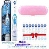 Oral B Sonic Electric Toothbrush Rotary Type Precise Clean Adults Germany DB4010 Tooth Brush No Battery 8 Extra Gift Brush Heads