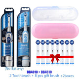 Oral B Sonic Electric Toothbrush Rotary Type Precise Clean Adults Germany DB4010 Tooth Brush No Battery 8 Extra Gift Brush Heads