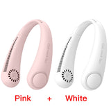 Mini Portable Bladeless Neck Fan Rechargeable Air Cooler Cooling Fan Wearable Neckband Leafless Hanging Sports Fans