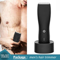 Professional Electric Groin Hair Trimmer Body Groomer for Men IPX6 Waterproof Wet/Dry Clippers Ultimate Male Hygiene Razor Face
